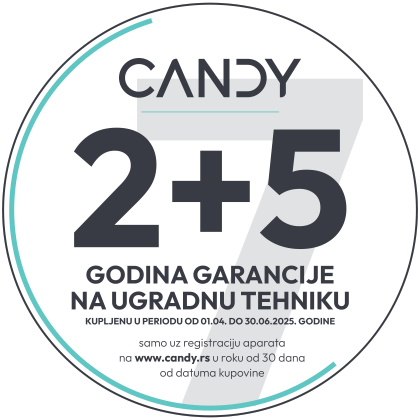 Candy - 7 godina garancije